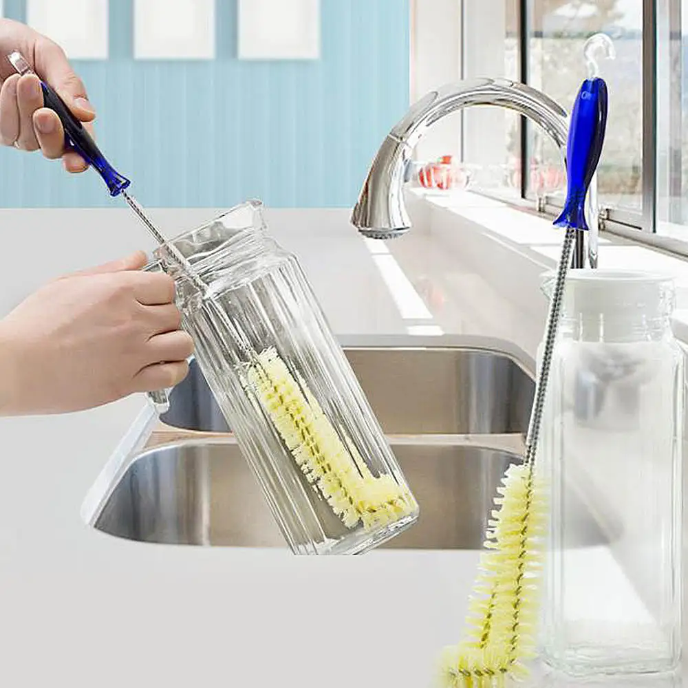 

Long Handle Flexible Bottle Cleaning Brush Kitchen Thermos Teapot Cleaner Tool