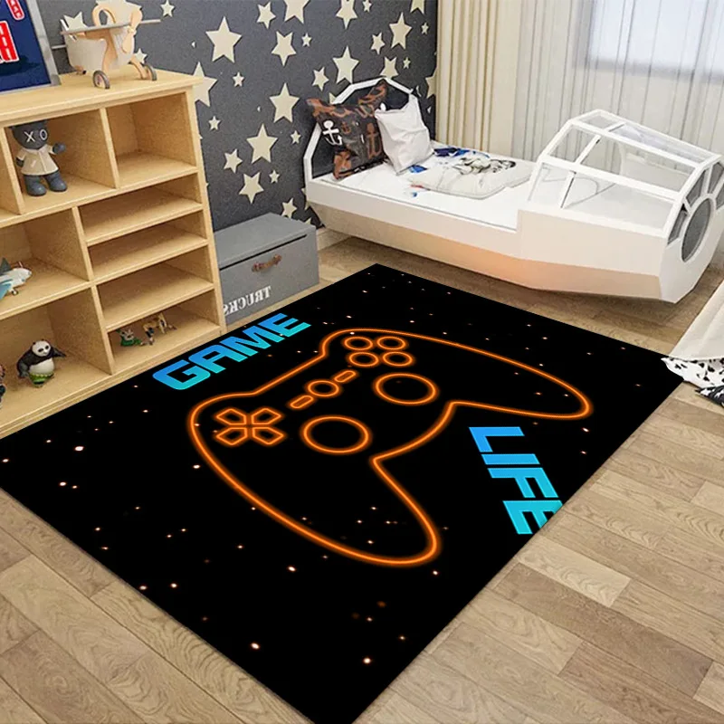 

Lounge Rug 3d Floor Carpet Game Console Cartoon Game Thicken Living Room Rugs Home Decor Mat for Fitness Carpet In The Bedroom