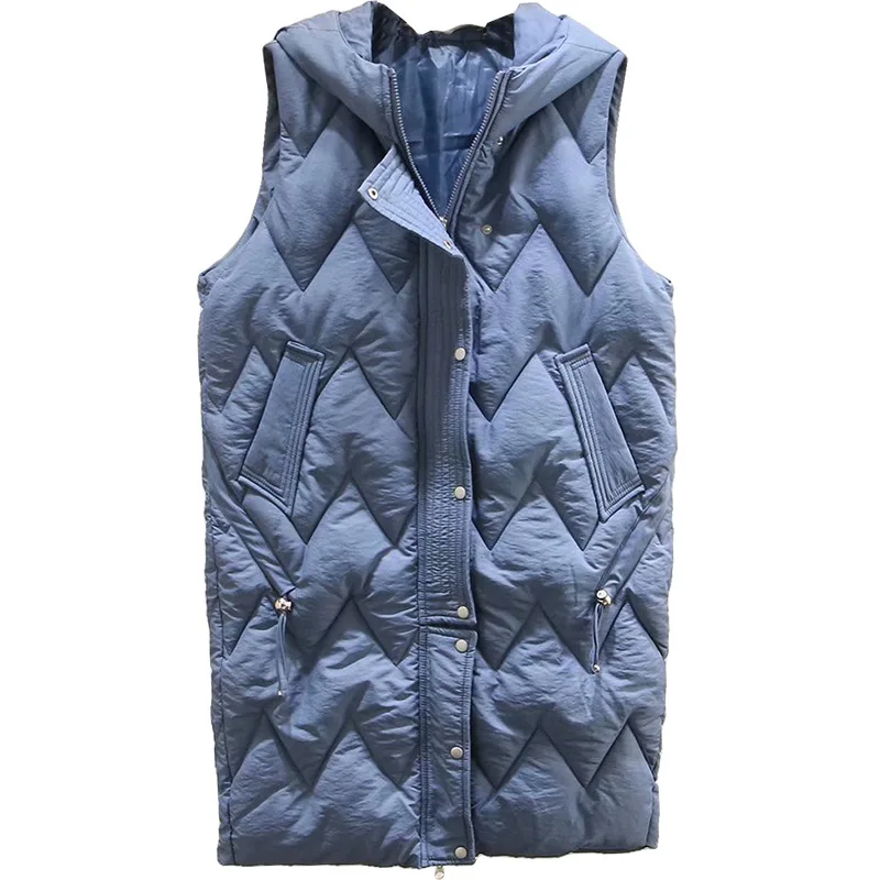 Повседневные длинные жилеты размера плюс 2019 зимняя одежда модные свободные