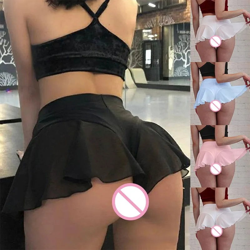 

Womens Sexy Sports Shorts Tennis Skirt Girls Gym Short Dance Skirt Shorts 2021 Solid Color Pantskirt Anti-emptied Short Pants