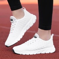 2021 fitness running shoes womens sneaker lace up non slip soft tennis shoes lace up lightweight walking sneakers breathable