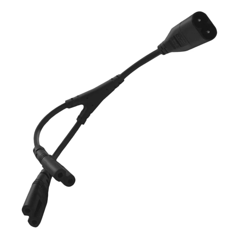 

IEC320 C8 to 2X C7 Y Split AC Power Cord, IEC Figure 8 Male to 2 Female 1 in 2 Out AC Power Cable