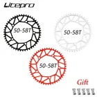 Велосипедная Звездочка Litepro 130 BCD, складная Звездочка из сплава CNC 130 BCD, полые звездочки 5052545658T для скорости 8 9 10 11