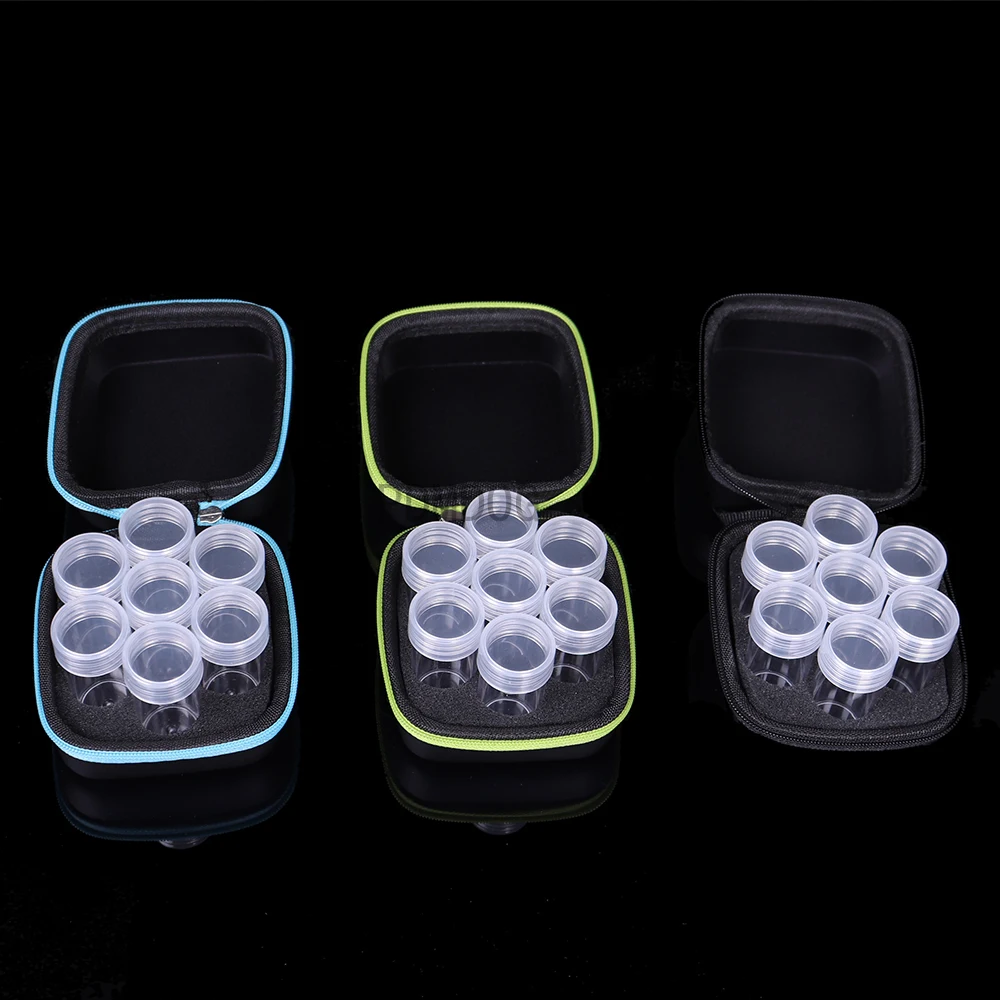 

Mini 7 Bottles Diamond Painting Accessories Container Storage Bag Box Carry Case Diamond Embroidery Tools Jewellery Drug Box