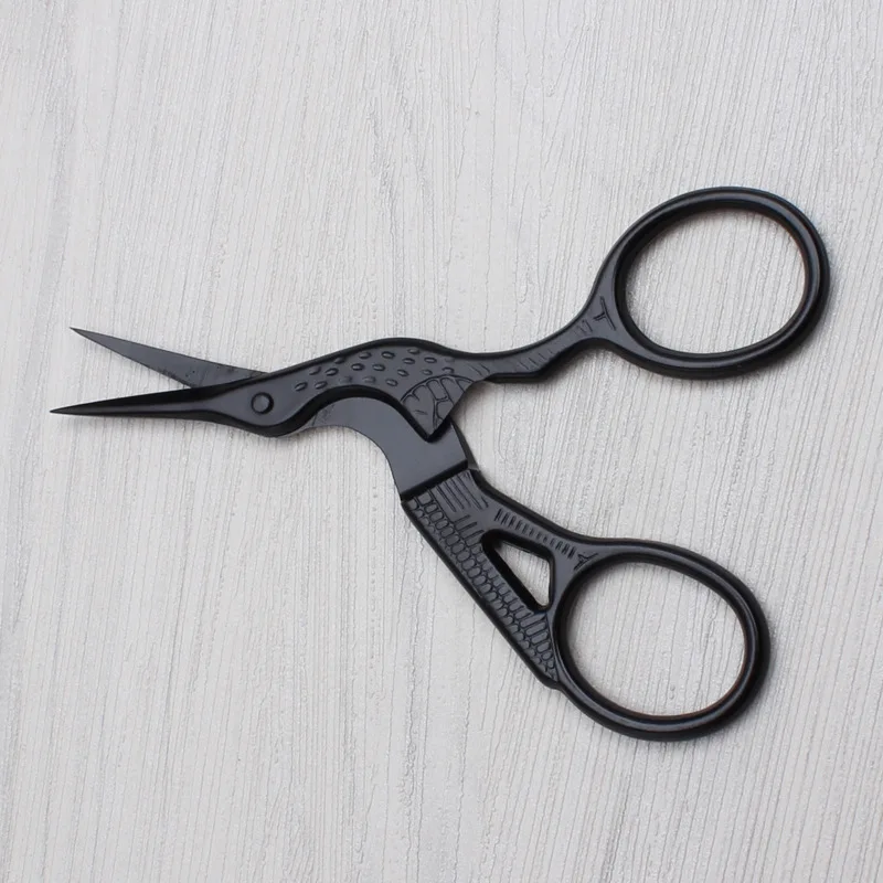 Черный кран 9 3 см нержавеющая сталь зигзагообразные Ножницы DIY ножницы для