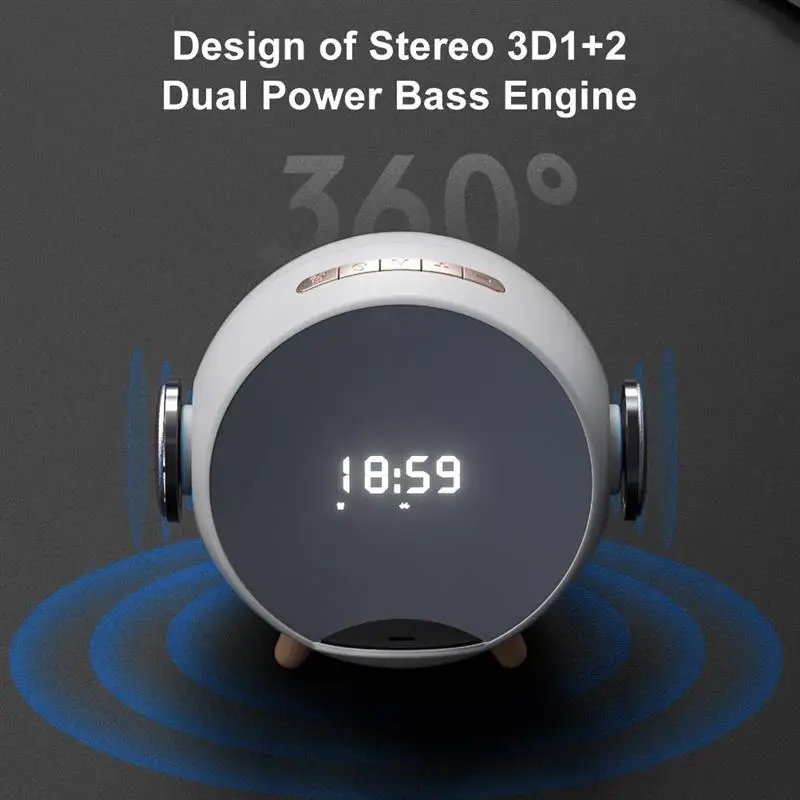 Часы Bluetooth-динамик портативный беспроводной динамик s стерео звук Голосовое