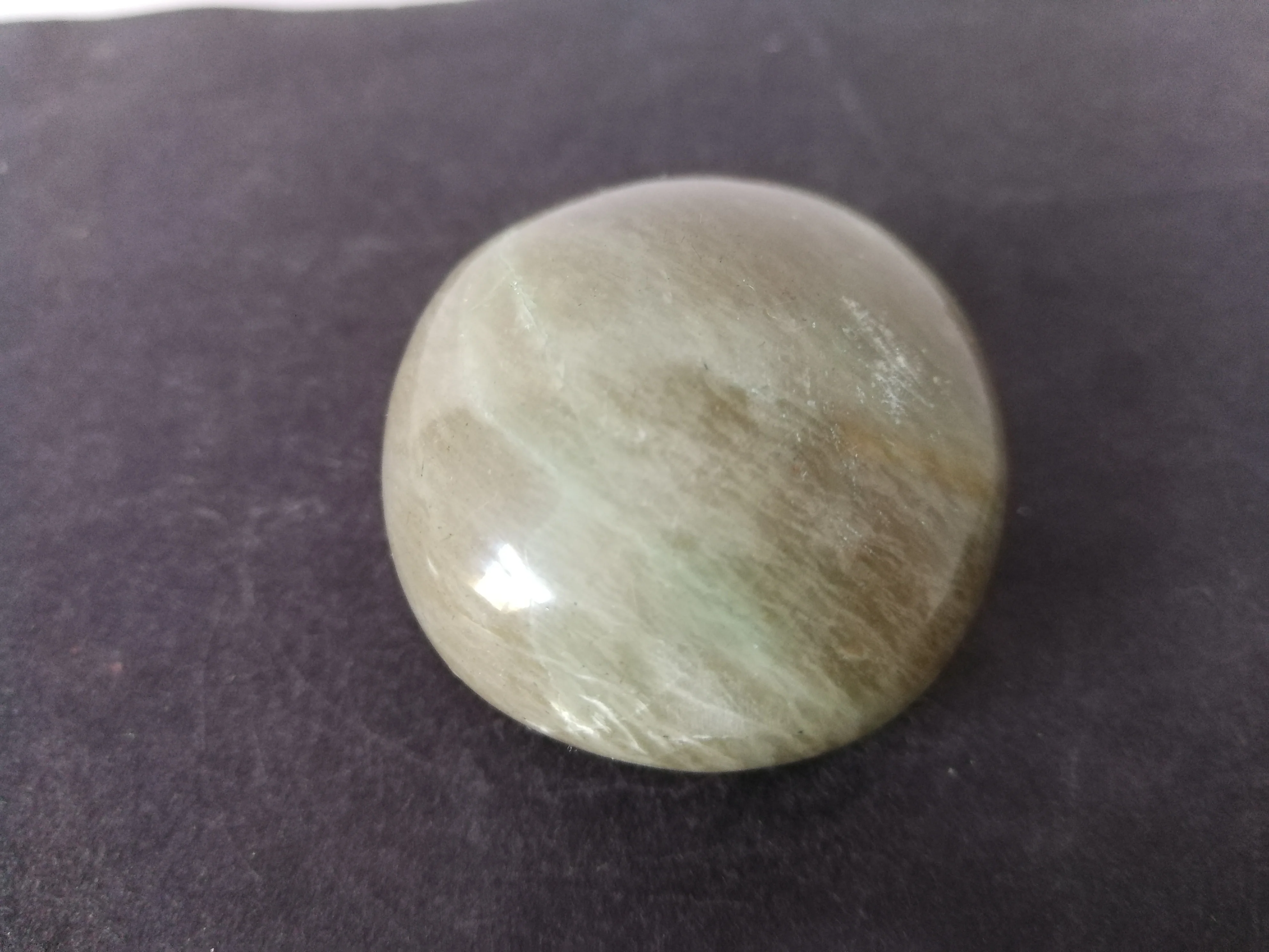 85 4 натуральный зеленый лунный камень волчок полированный кварцевый кристалл