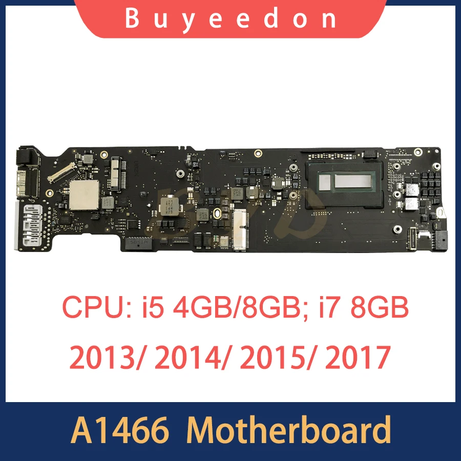 

Материнская плата A1466 820-3437-B 820-00165-A для MacBook Air 13 "A1466, логическая плата i5 i7 4 ГБ 8 ГБ 2013 2014 2015 2017 лет