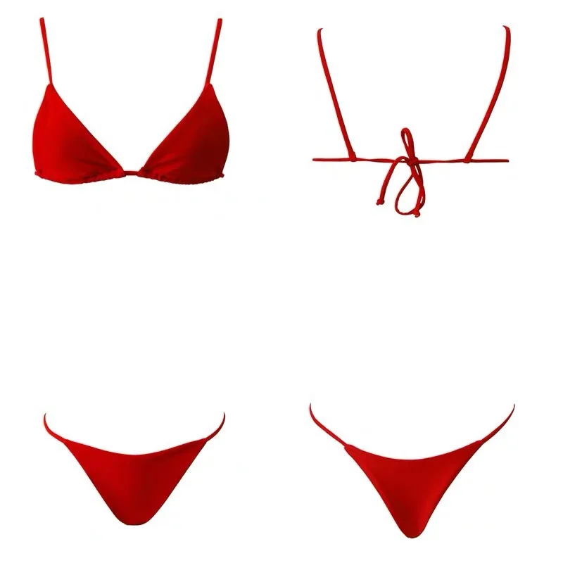 Микро Бикини Набор Купальники сексуальный купальный костюм для женщин Мини Топ
