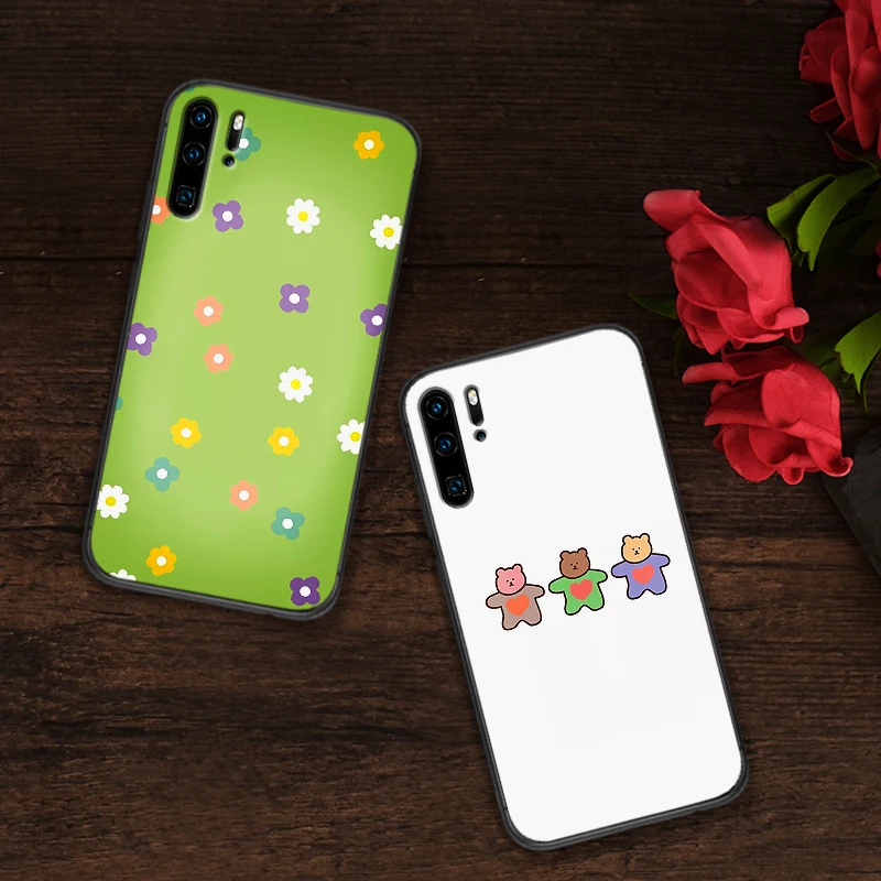 Мультфильм для фотографирования с изображением весенних цветов huawei Y6 Y7 2018 Y9 Prime