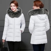 fashion white womens winter jacket detachable fake fox fur hooded parkas warm winter coat female jacket plus size 5xl 6xl