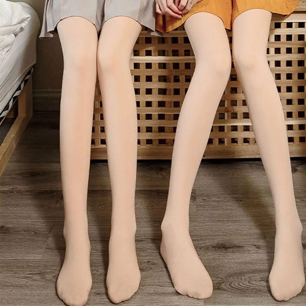 

Зимние теплые колготки 50/80/100/150/200/300/400 г, эластичные колготки с бархатными вставками для сохранения тепла, облегающие зимние уличные колготк...