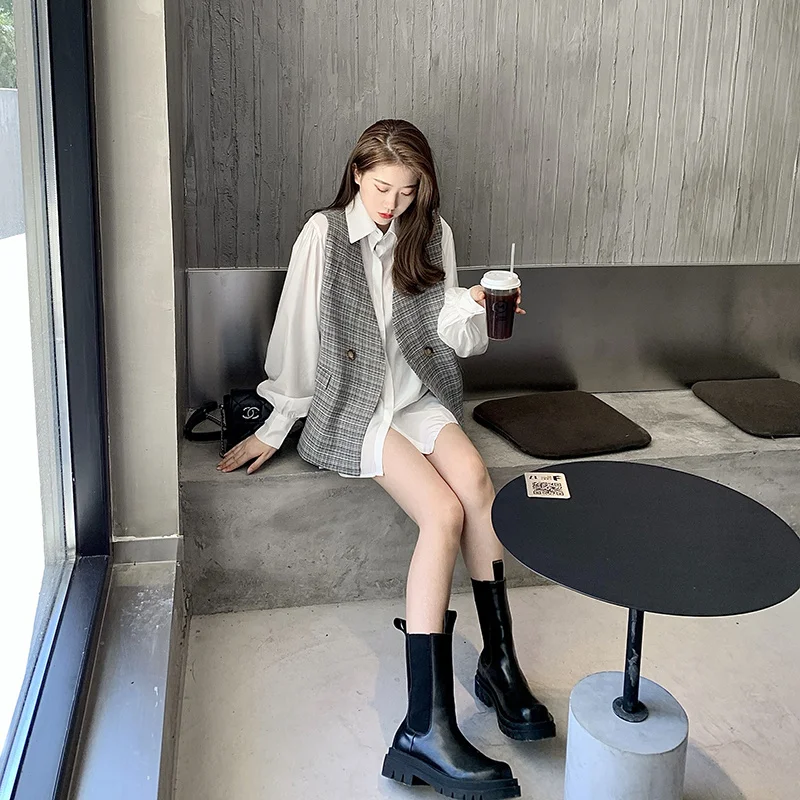 

Весенняя одежда очень сказочная рубашка с длинным рукавом дизайнерская нишевая белая рубашка во французском стиле ретро в гонконгском сти...