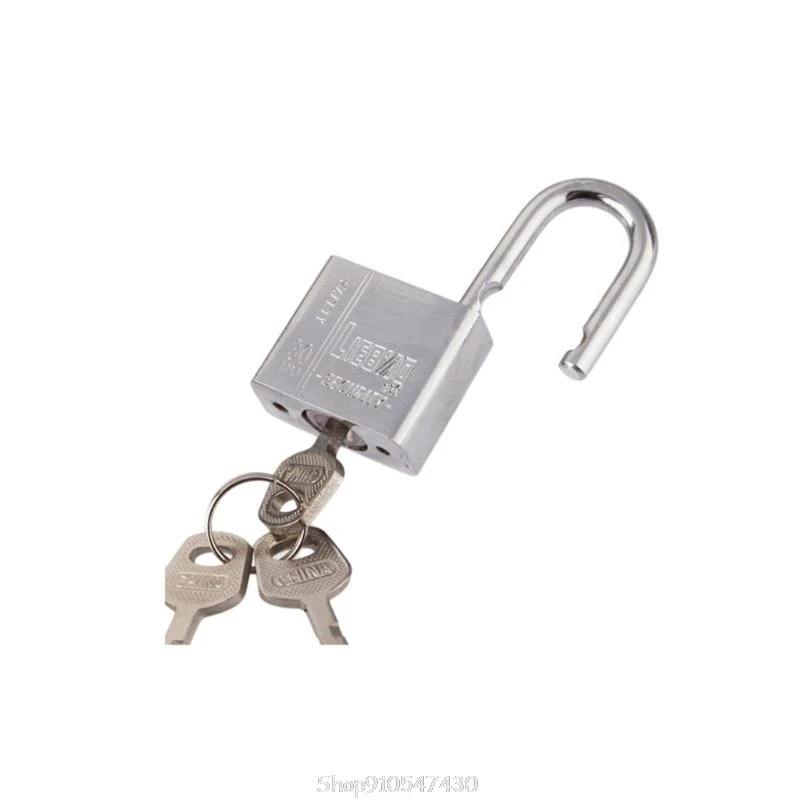 

1pc 30mm Stainless Steel Padlock Heavy Duty Solid Lock Door Gate Box Safety Antirust N25 20 Dropship