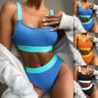 Бикини 2021, Купальники, Женские бикини из двух частей, сращивающийся купальник, купальник, комплект пляжной одежды, Купальники