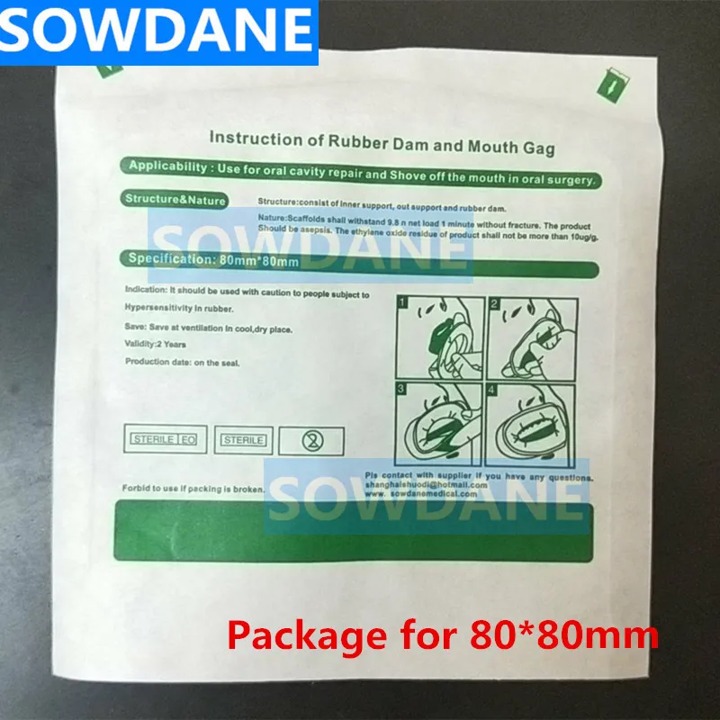 100 шт. Стоматологические Ортодонтические стерильные резиновые щеки Ретрактор