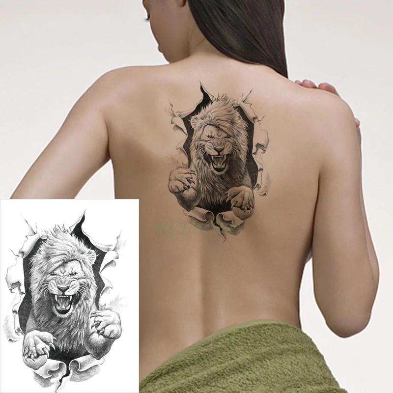 Водостойкая Временная тату наклейка поддельные татуировки на заднюю руку для