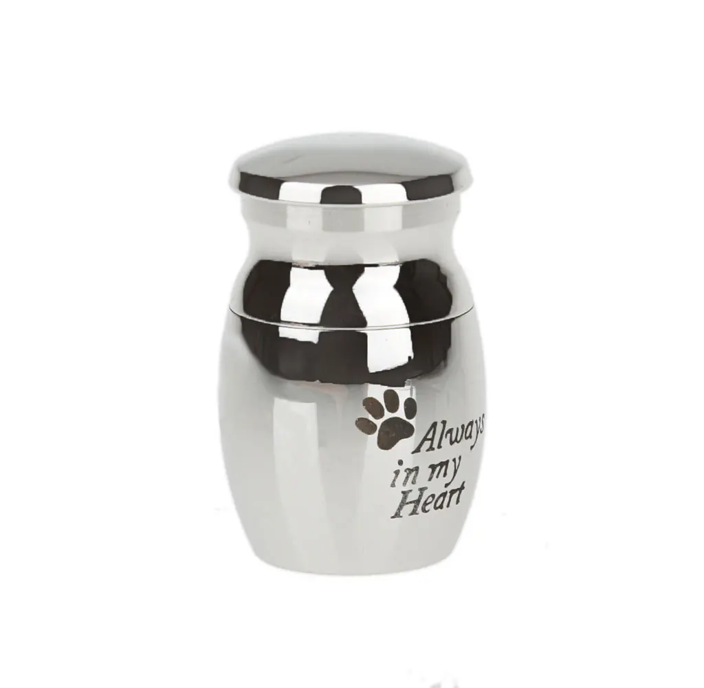Pet Urn Keepsake Dog Cat Memorial Ashes Jar with Always in My Heart | Украшения и аксессуары