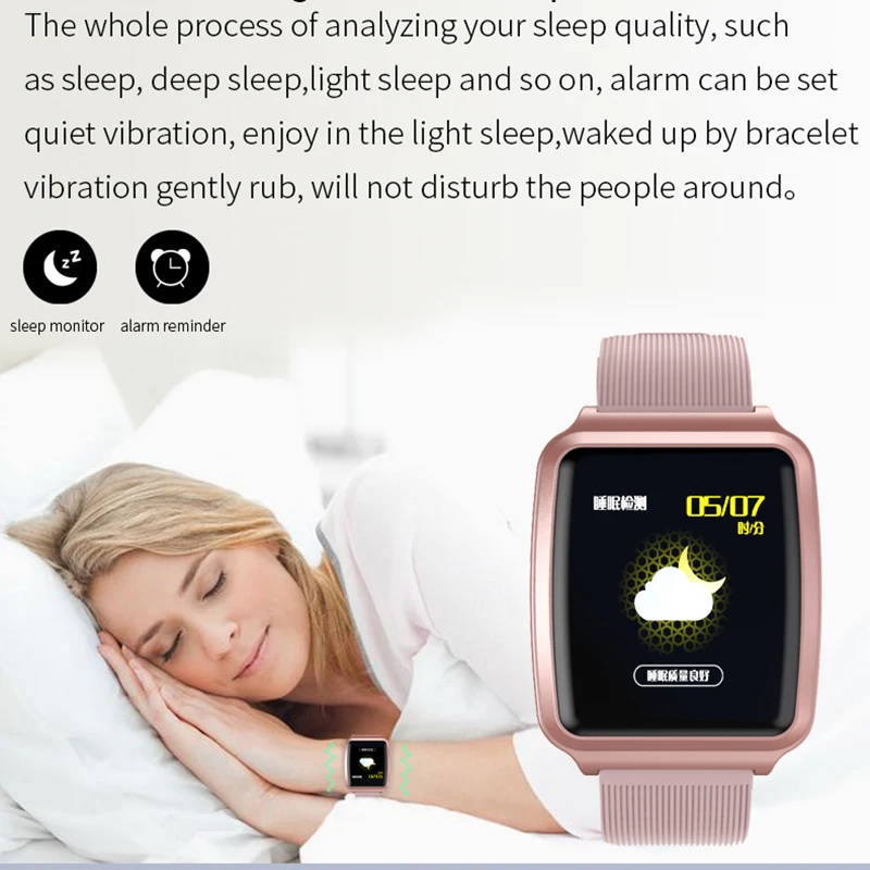 New Fitness Tracker Smart Watch KY116 Waterproof IP67 Heart Rate Sleep Monitor Pedometer Bracelet For IOS Android | Электроника
