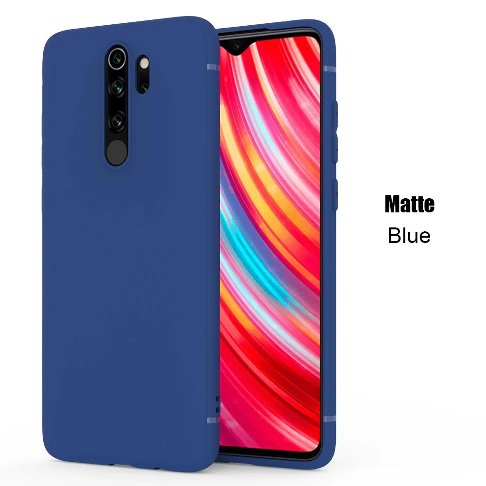 Matte Blue Матовый тонкий чехол для Redmi Note 8 Pro 7 6 pro 5 Redmi 7A 8A 6A K20 высококачественный гибкий мобильный чехол для телефона - Цвет: Matte Blue
