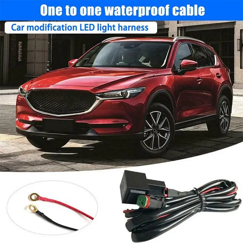 AOZBZ Новый светодиодный кабель для рабосветильник с переключателем ВКЛ./ВЫКЛ. 40 А 12