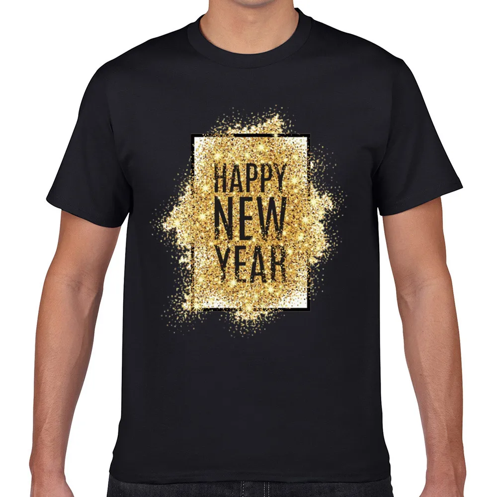 

Tops T Shirt Men happy new year 2021 Sexy Harajuku Geek Custom Male Tshirt fa004