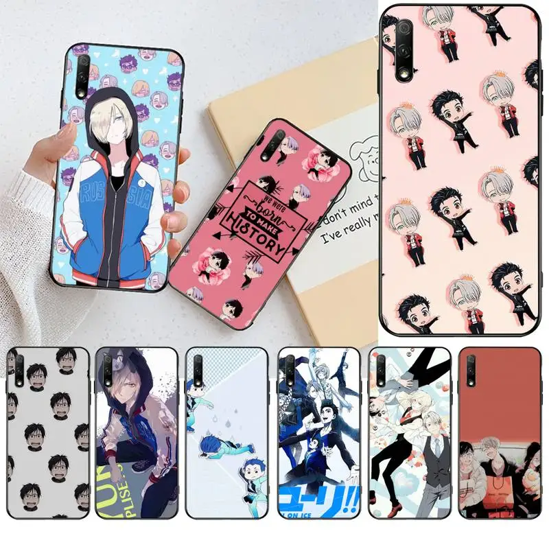 CUTEWANAN 2018 yuri on ice yur мягкий черный чехол для телефона Huawei Honor 20 10 9 8 8x 8c 9x 7c 7a Lite view pro |