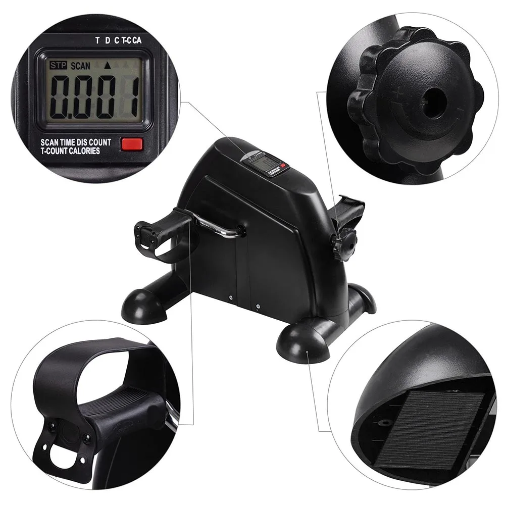 Мини Фитнес велосипед педали шаговый Цикл тренажер для мышц с ЖК-дисплей Discreen