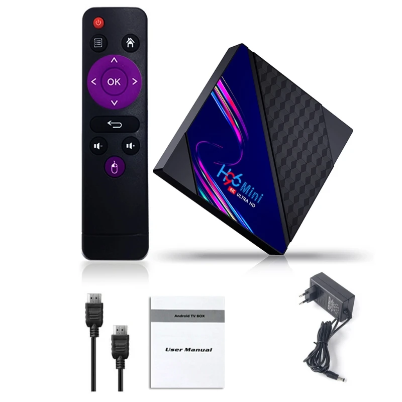 

H96mini RK3318 And roid 10.0 Smart TV Box 2.4G&5G Dual Wifi BT4.0 Media Player Drop shipping