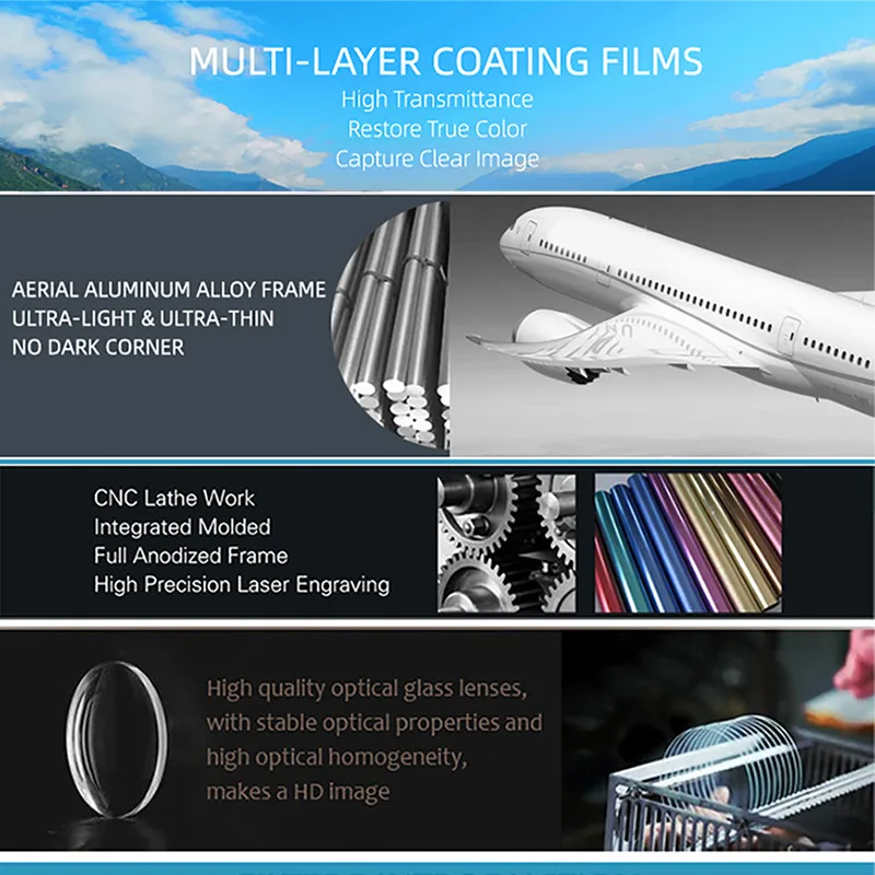 Фильтр для дрона Hubsan Zino 2/2 +/плюс STAR/CPL/ND4/ND8/ND16/Ночное/ND8PL/ND16PL/ND32PL/ND64PL Камера набор