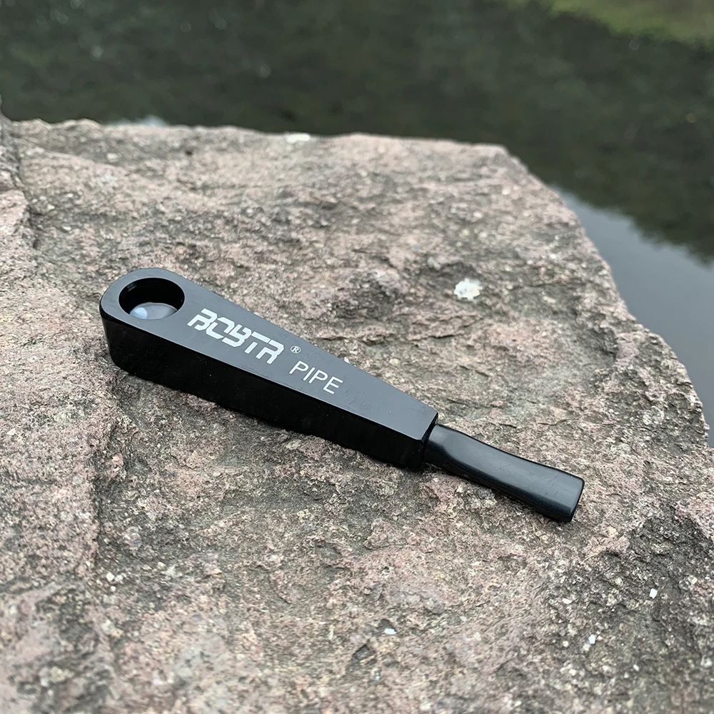 HORNET восклицательный знак алюминиевая металлическая курительная труба 106 мм чаша