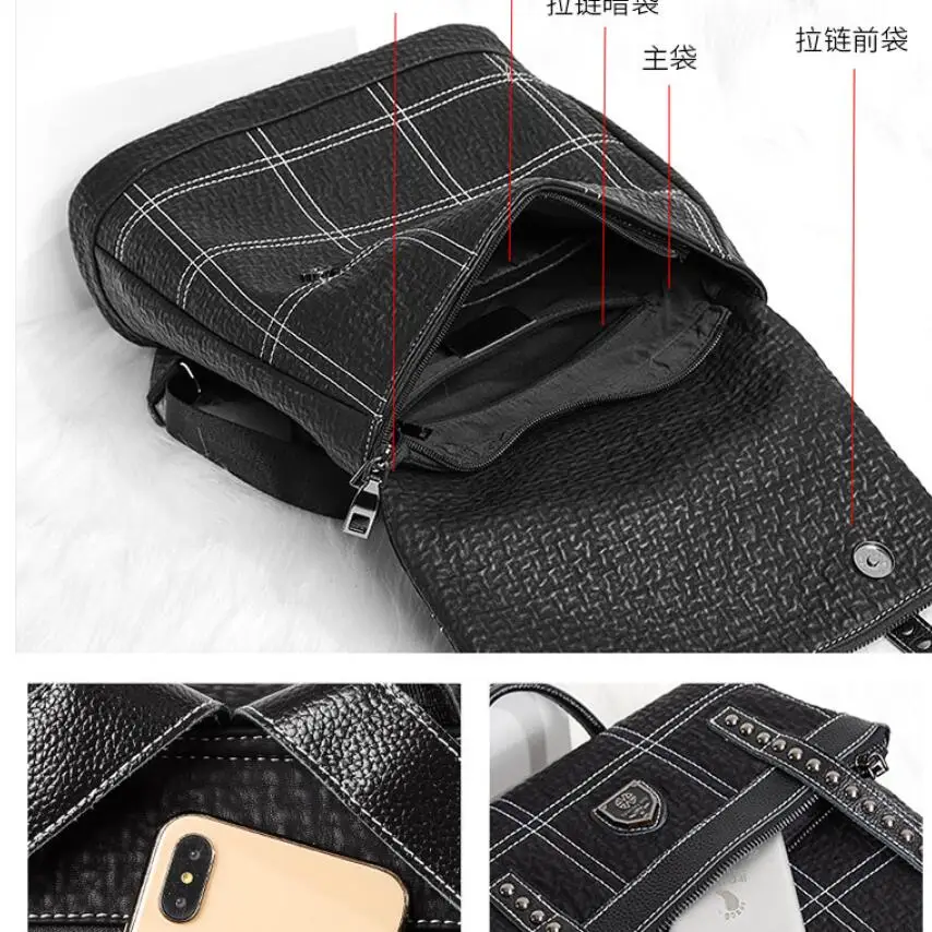 

Brand Luxury Backpack New Leather Waterproof Bag College Style Young Student Bag Famous Designer Design Travel Backpack