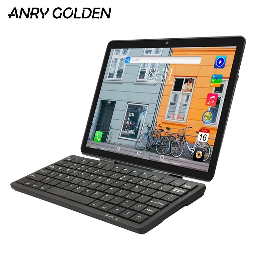 ANRY 10 1 дюймов 1280*800 двойной 4G LTE телефон Android 8 планшеты ПК с клавиатурой MT6737