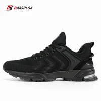 mens running shoe shock absorption sneaker breathable knit training sport shoes casual walking comfort shoes for trail running