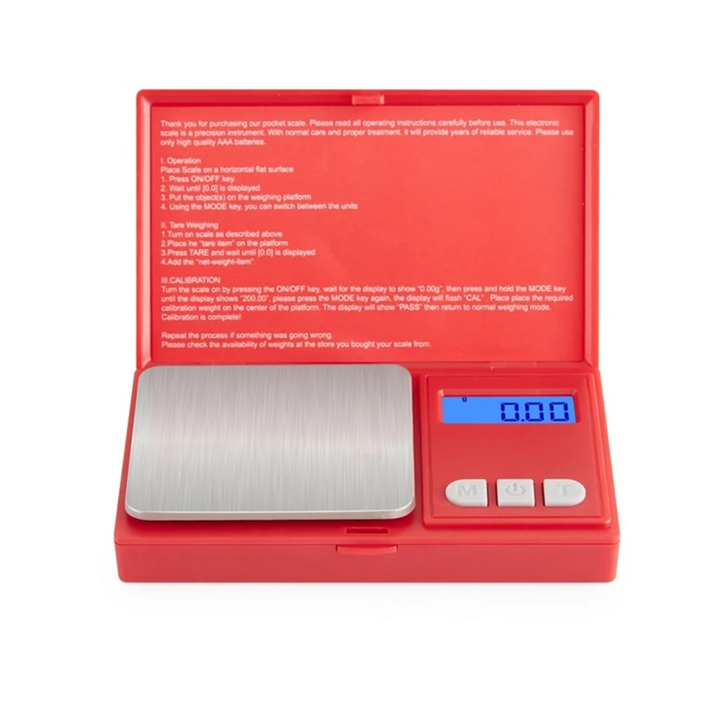 

100/300/500g x 0.01gDigital high precision kitchen Scale Jewelry Gold Balance Gram Weight LCD Pocket weighting Electronic Tools