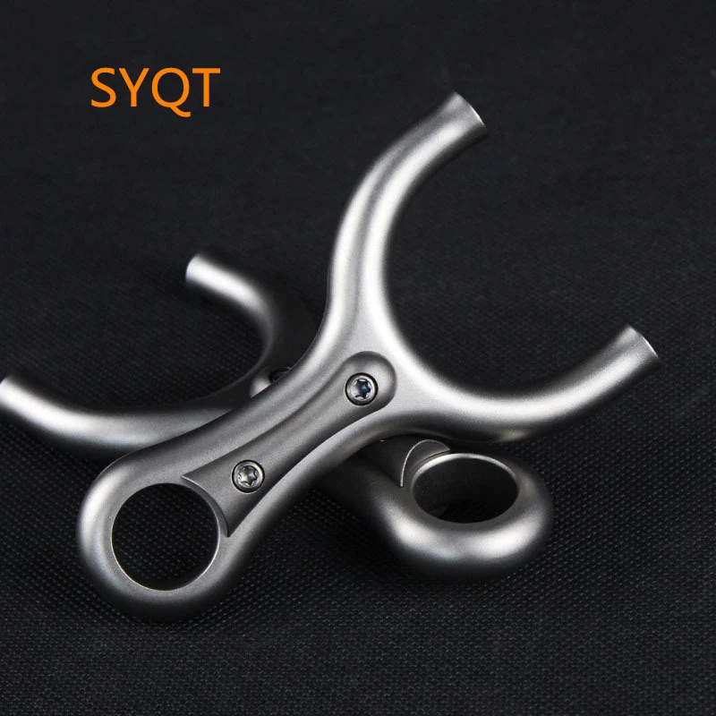 Рогатка из нержавеющей стали плоской кожи легкая в переноске для охоты на