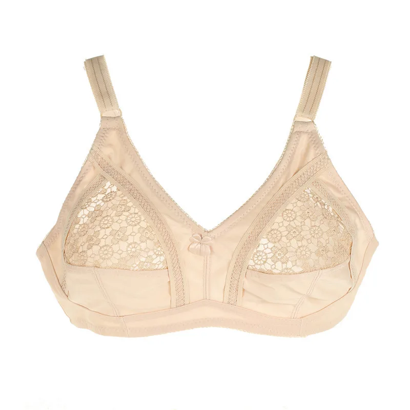 

38 40 42 44 46 48 C D plus size thin cup women bra sexy lace gathered adjustment no steel ring brassiere Non Padded underwear