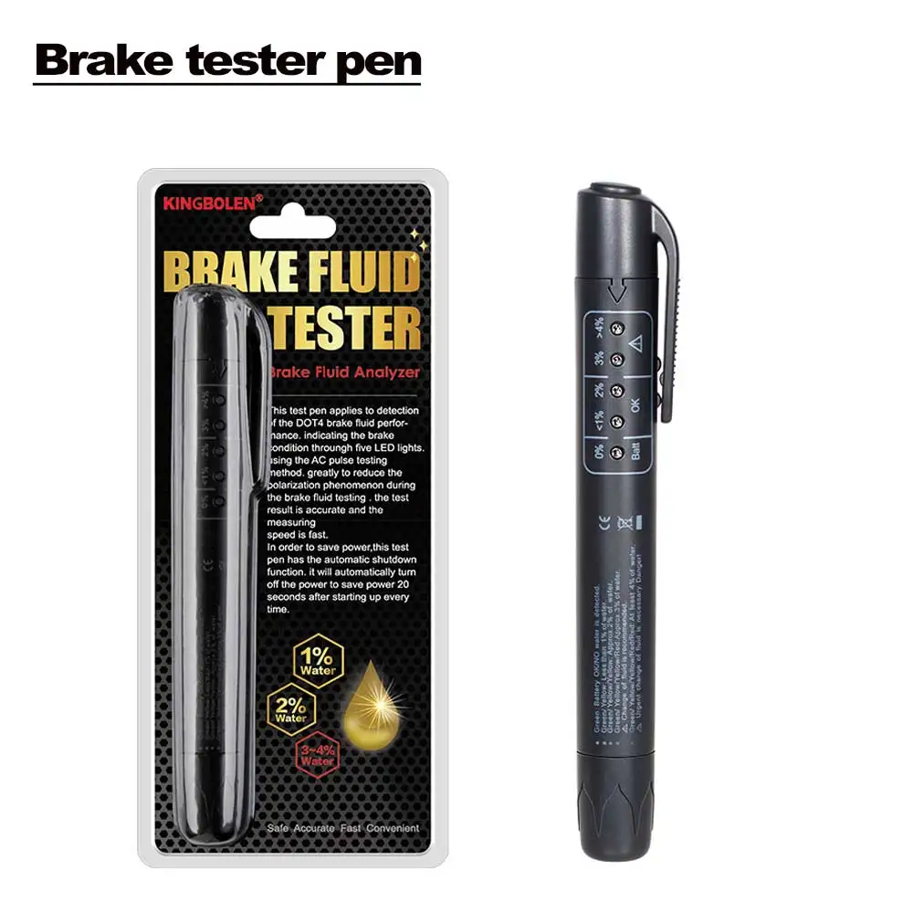 Brake oil test pen 12 В автоматический тестер батареи BM310 и автомобильный тормозной жидкости тестер масла ручка тормоза цифровой тестер автомобиля автомобильный диагностический инструмент - Цвет: Brake oil test pen
