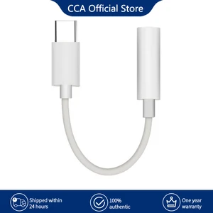 Аудиокабель CCA с разъемом типа C 3,5 для наушников, USB C штекер на 3,5 мм гнездо для Xiaomi 6 Mi6 MI 8 SE A2 MIX 2S AUX
