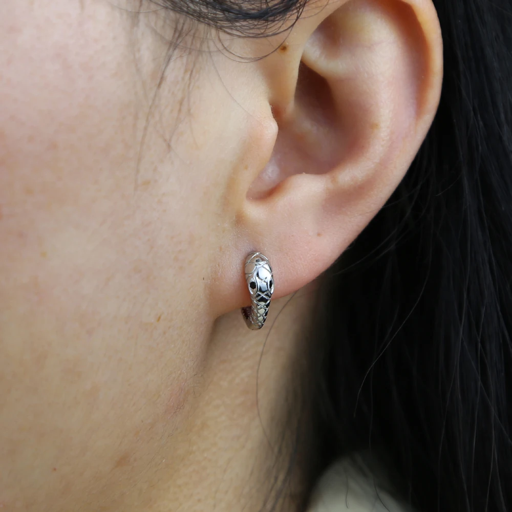 925 Стерлинговое Серебро Золото Цвет женские маленькие обручи милая маленькая