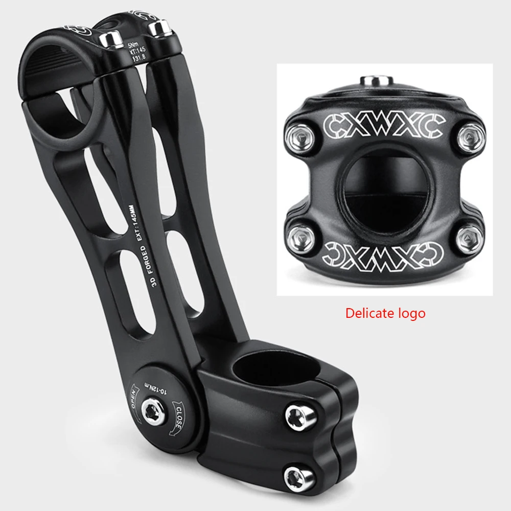 

CXWXC Bicycle Stem 31.8 mm Adjustable Angle Aluminum Alloy Handlebar Stem Riser for Mountain Road Bike Cycling Accessories