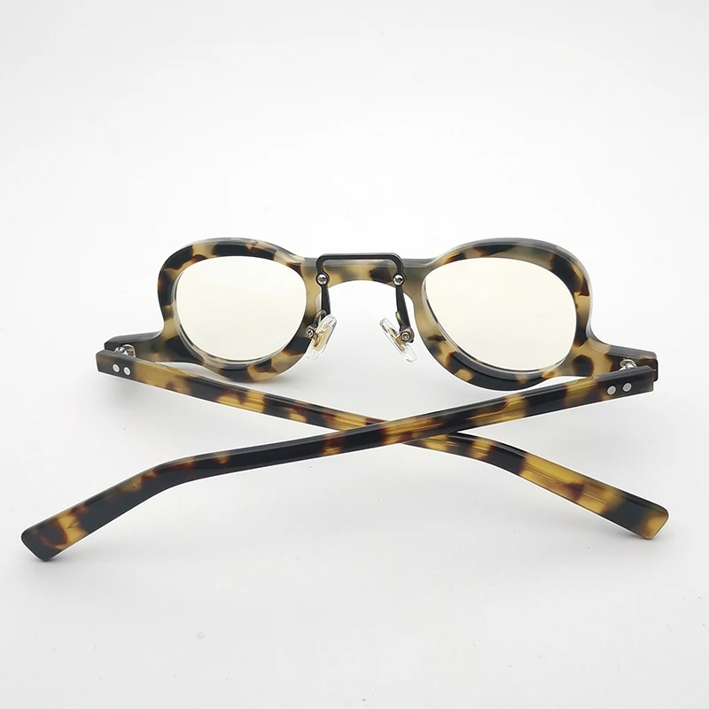 

HP20508 Tortoise Vintage Small Eyeglasses Handmade Acetate for Computer use Glasses Unisex 2021 Newest Eyewear Frame