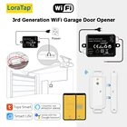 LoraTap Tuya беспроводной открывалка для гаражных ворот Пульт дистанционного управления через Smart Life Google Home Alexa голосовая поддержка