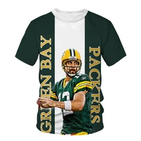 2021 most popular american green bay packers fans t shirts high quality 3d printed menwomen daily casual sports tee shirts