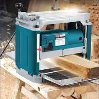 multi function woodworking planer machine electric wood planer 220v small household woodwork press planing desktop machine