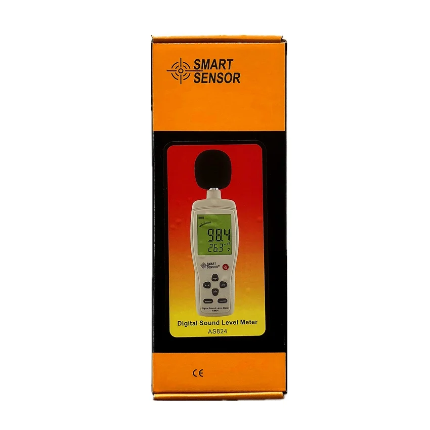 Умный датчик AS824 цифровой измеритель уровня звука/децибел шум дБ звукового