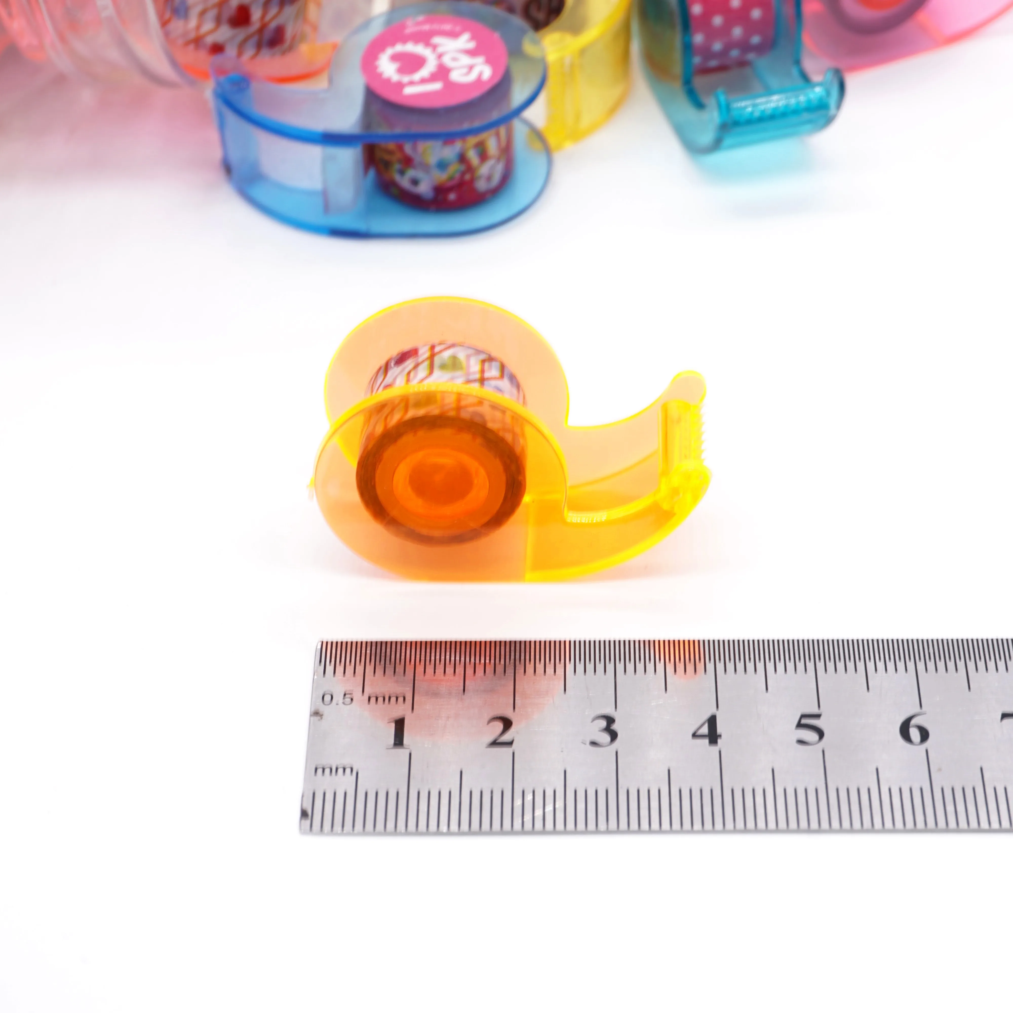 10 шт./лот миниатюрная лента с резаком Мультяшные цветные ленты декоративная