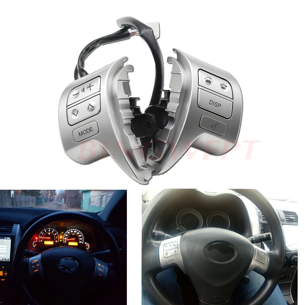 

BINGWFPT New Steering Wheel Control Button switch For Toyota corolla 2007-2016 OEM 84250-02200 / 12020