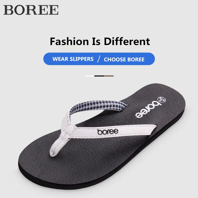 BOREE/Летняя женская обувь Новинка 2020 года Уличные пляжные шлепанцы Нескользящие