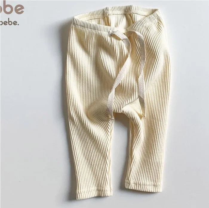 

Baby Boys Girls Solid Leggings Toddler Ribbed Pp Pants Little Boy Casual Harems Pants Kids Trousers Bottoming Pant Clothing 2021